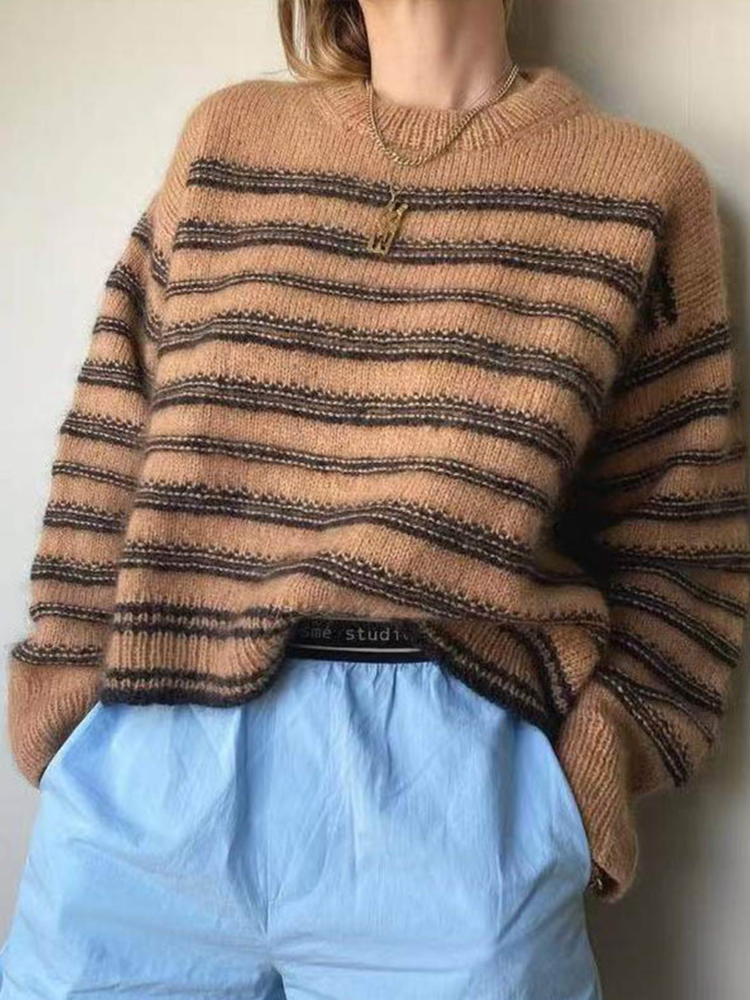 Vintage Striped Knitted Sweater