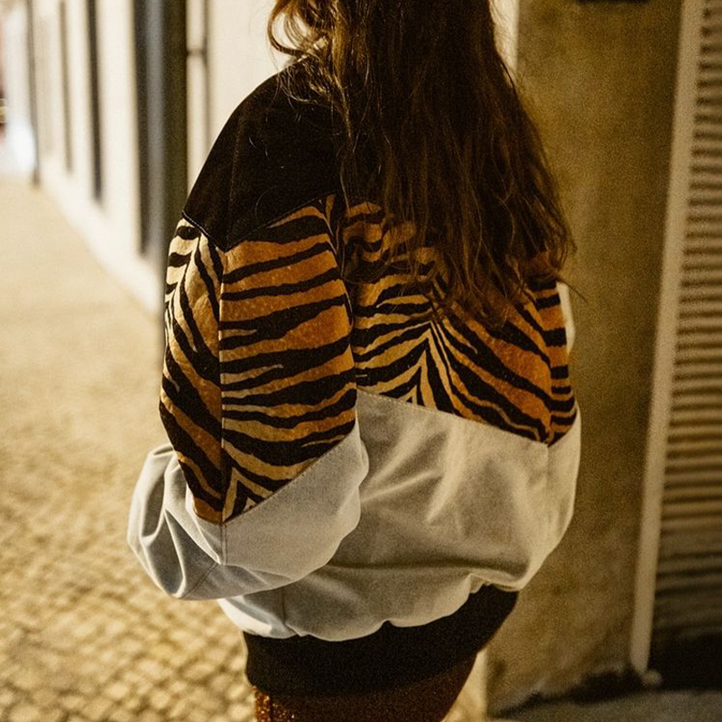 Women's Oversized Vintage Textured Jacket