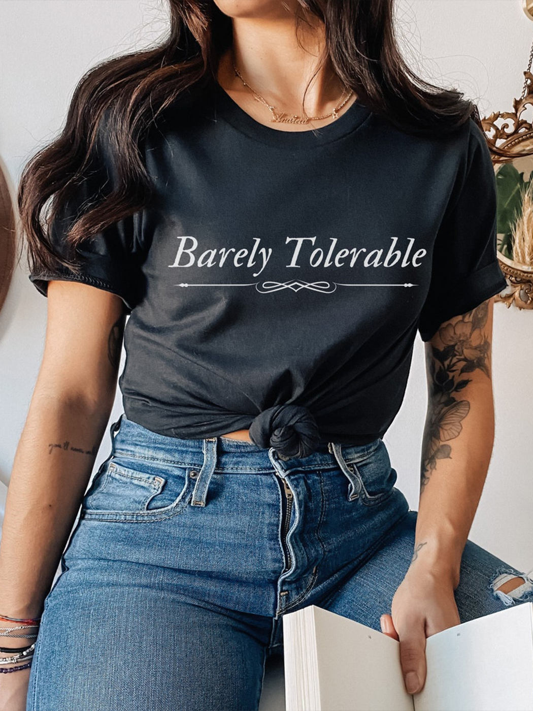 Pride And Prejudice Shirt Barely Tolerable Jane Austen Gifts