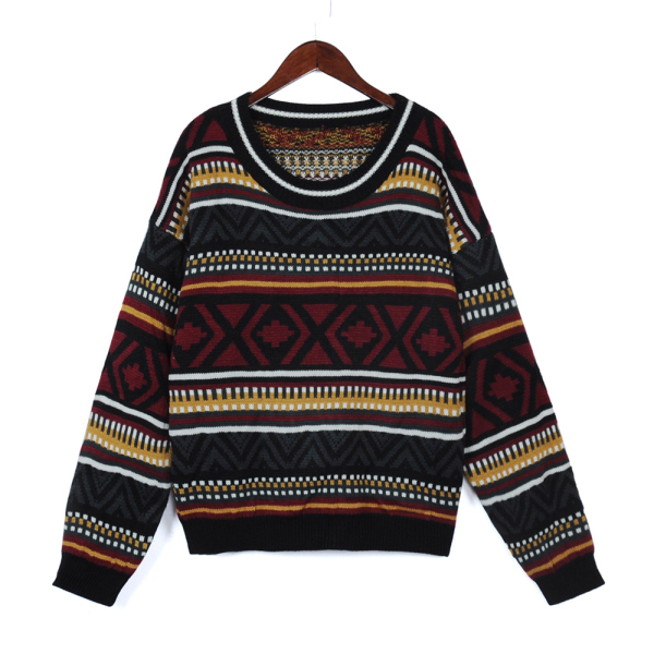 National Jacquard Woolen Sweater