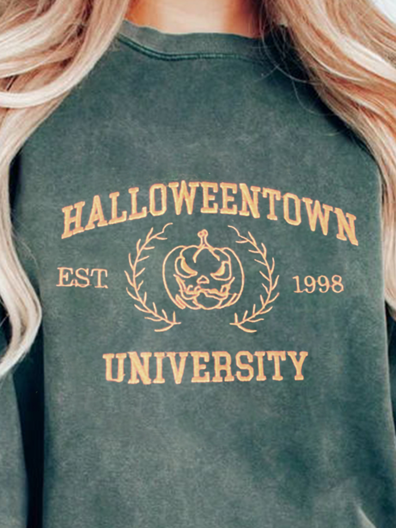 Women's Halloween Skull Sweatshirt