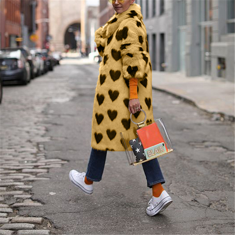 Elegant Lapel Long Sleeve Overcoat