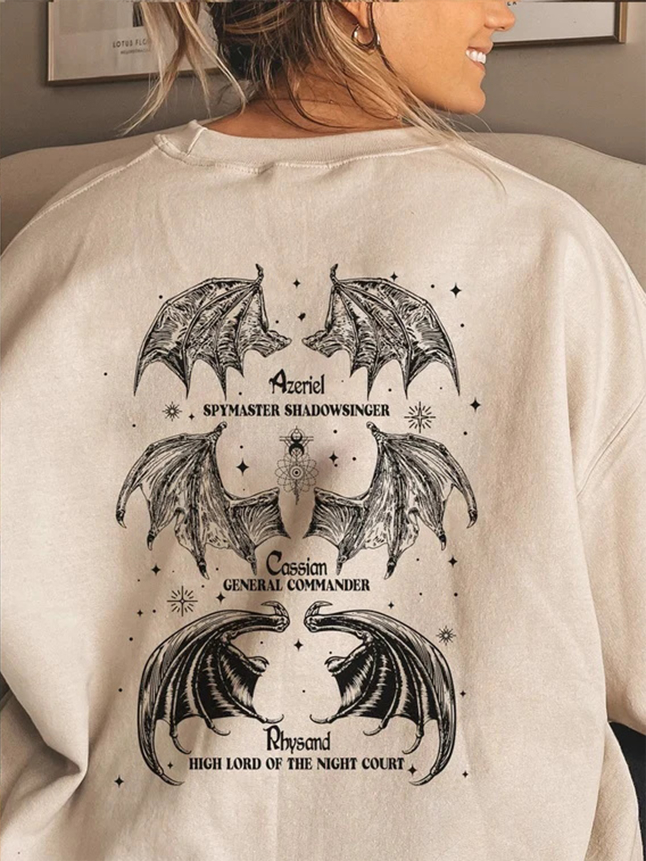 The Bat Boys Wings Double Sided Sweatshirt