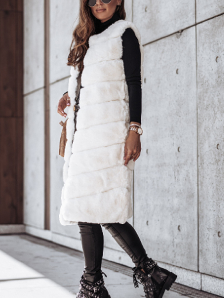 Autumn and Winter Fur Vest Coat