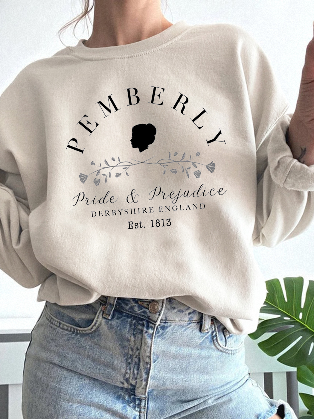 Pemberley Sweatshirt, Pemberley, Pride & Prejudice Sweater