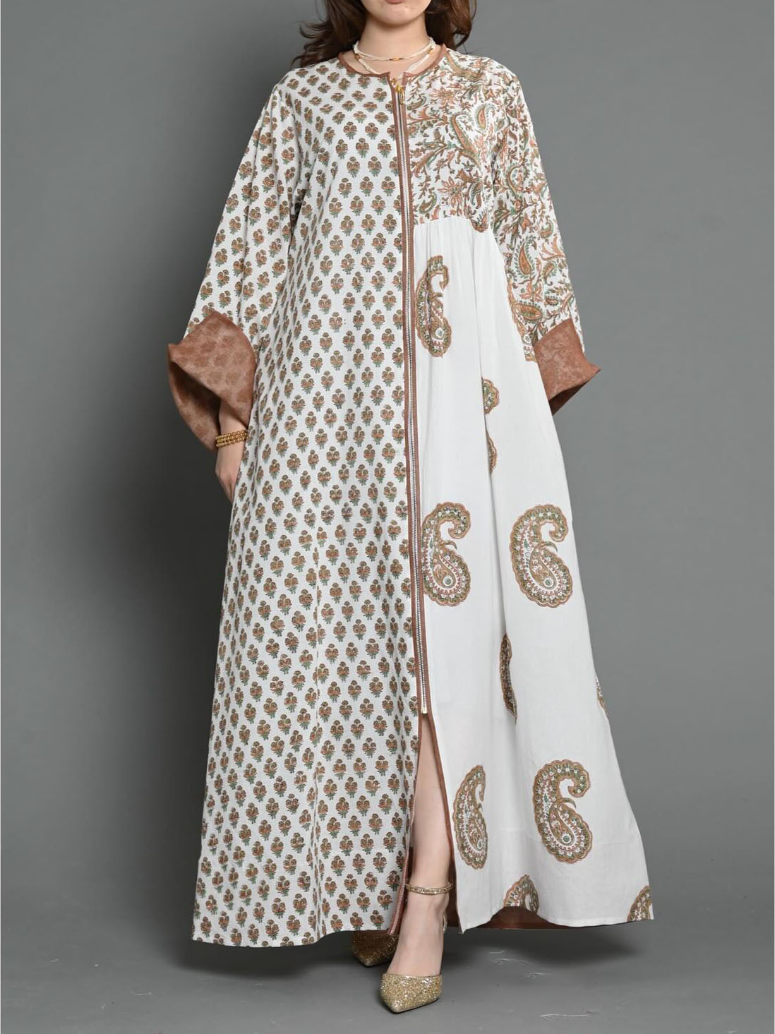 Stylish Printed Ramadan Abaya Dress