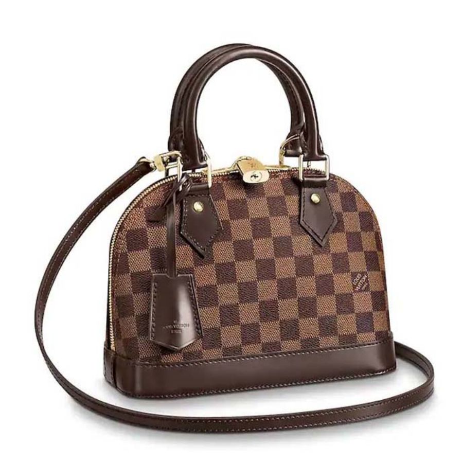 Louis Vuitton LV Alma BB PM Shoulder Bag Monogram Damier Ebene M53152