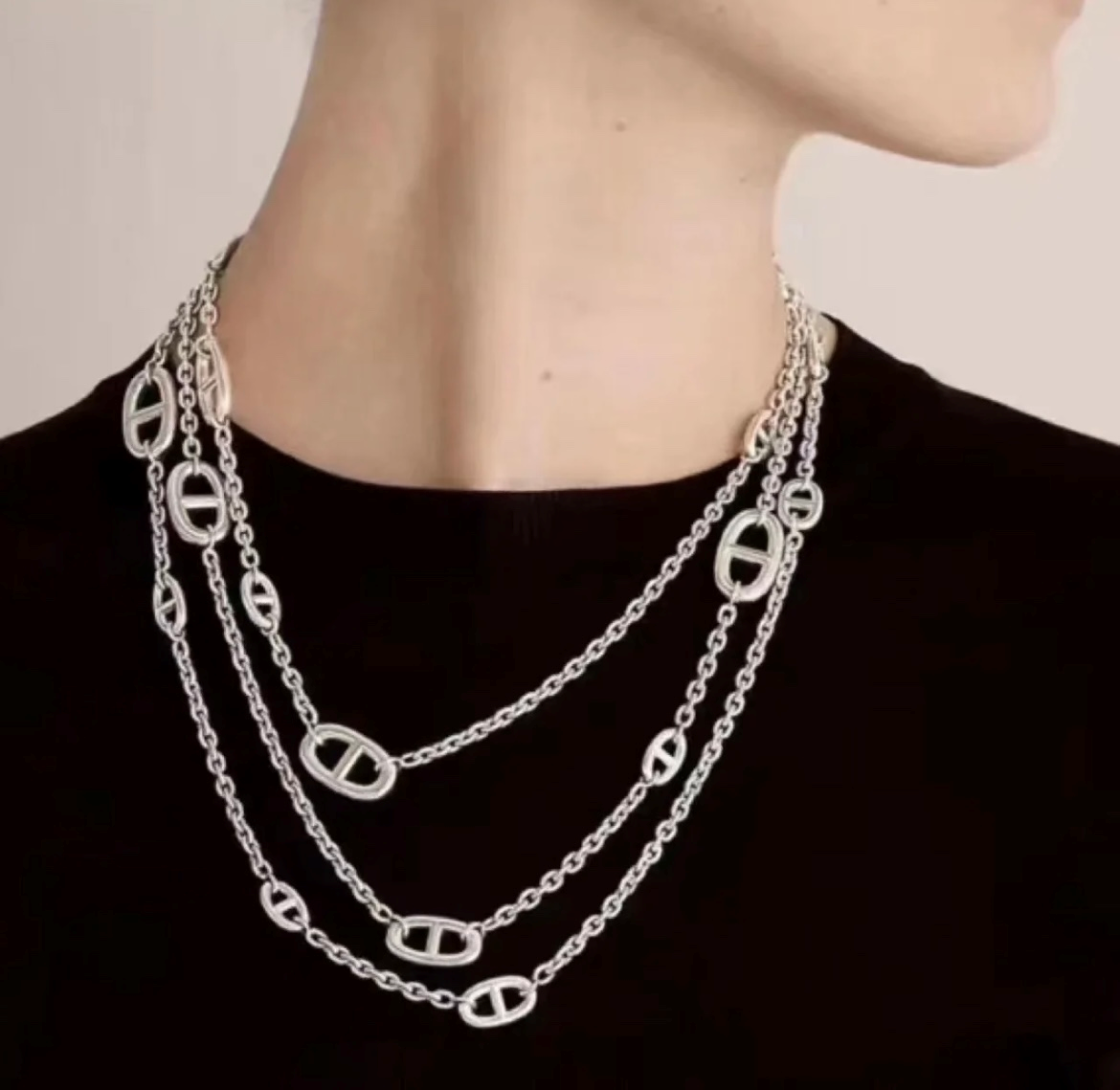 Hermes Metal Necklace Jewelry