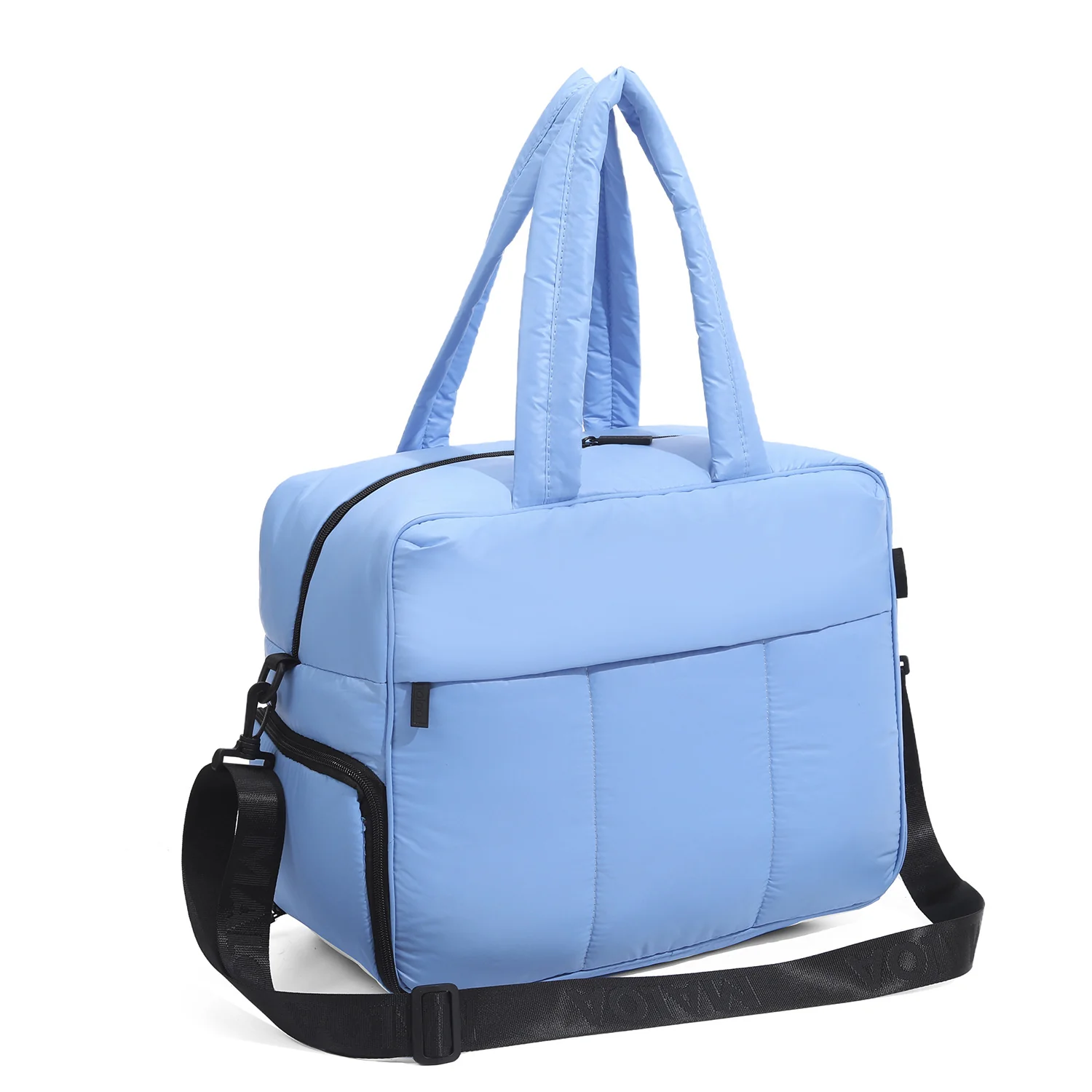 Down Handbags Winter Travel Duffle Bag With Shoes Compartment