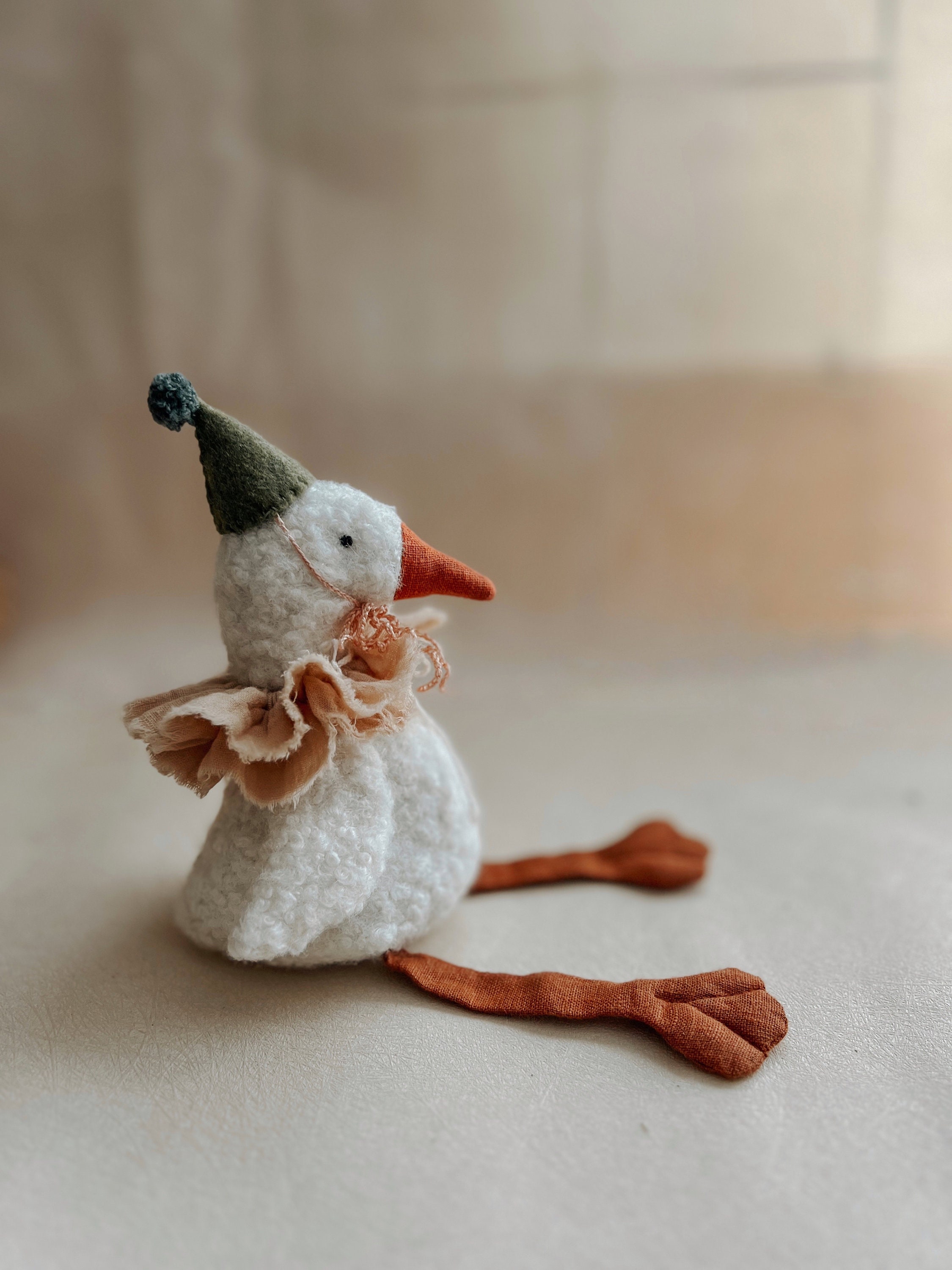 Goose toy, fluffy baby goose toy, stuffed goose kids toy, silly goose stuffed toy