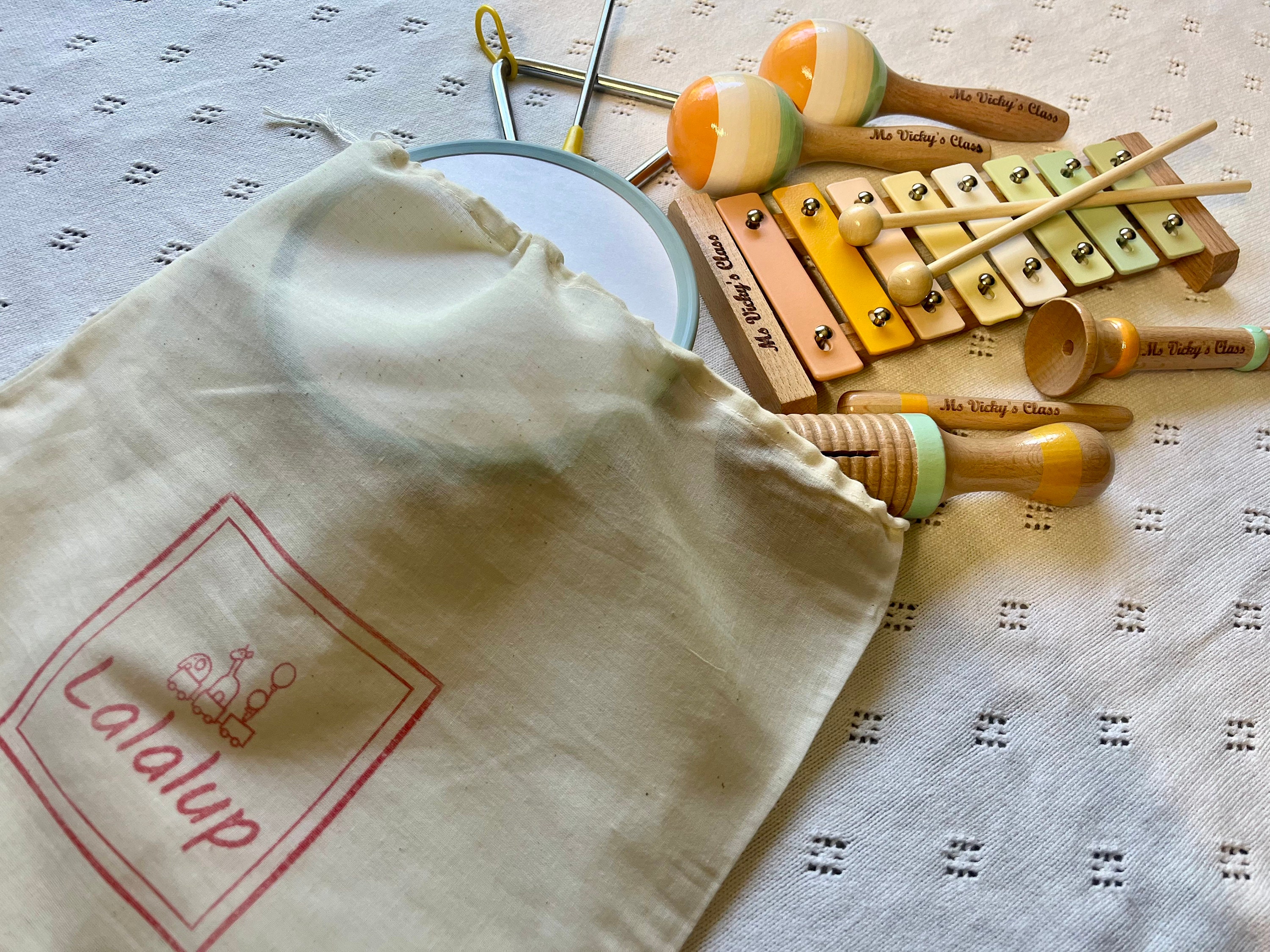 Personalized Wooden Musical Instruments for Toddlers, Montessori Wooden Toy