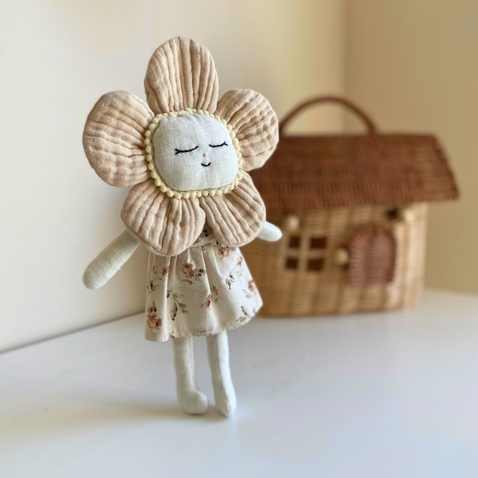 Floral Dress Daisy Baby Girl Toy