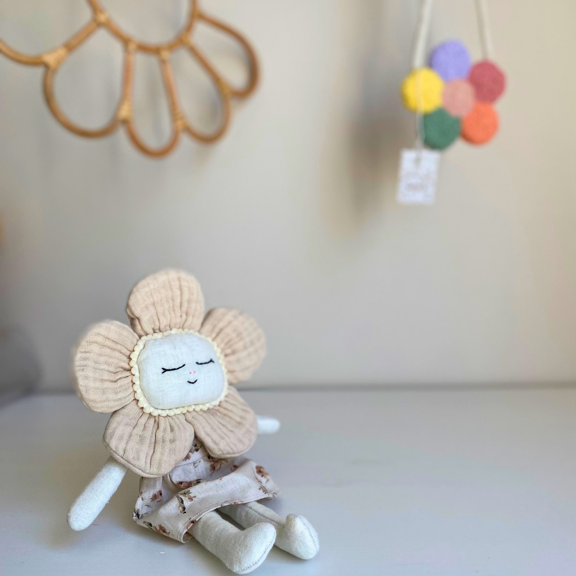 Floral Dress Daisy Baby Girl Toy