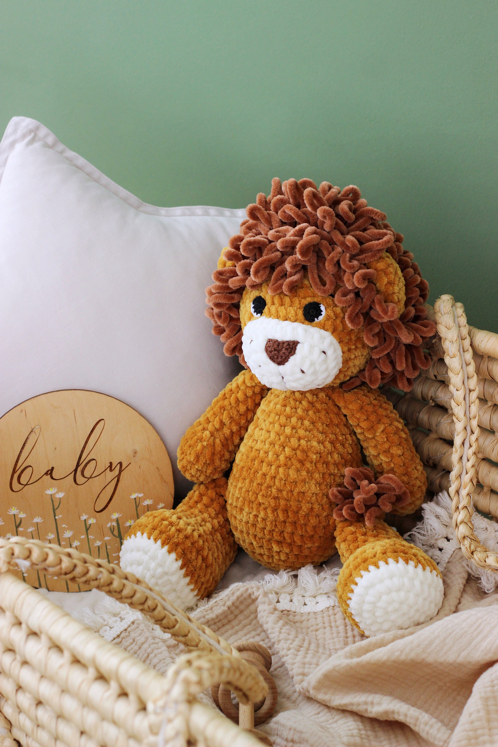 Personalized stuffed lion, Leo baby, Baby lion stuffed toy