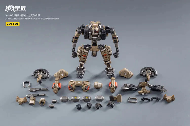 JOYTOY JT1019 1:18 X-HH02 Hurricane-Heavy Firepower Dual Mode Mecha ( Sand  ) - JOYTOY WORLD