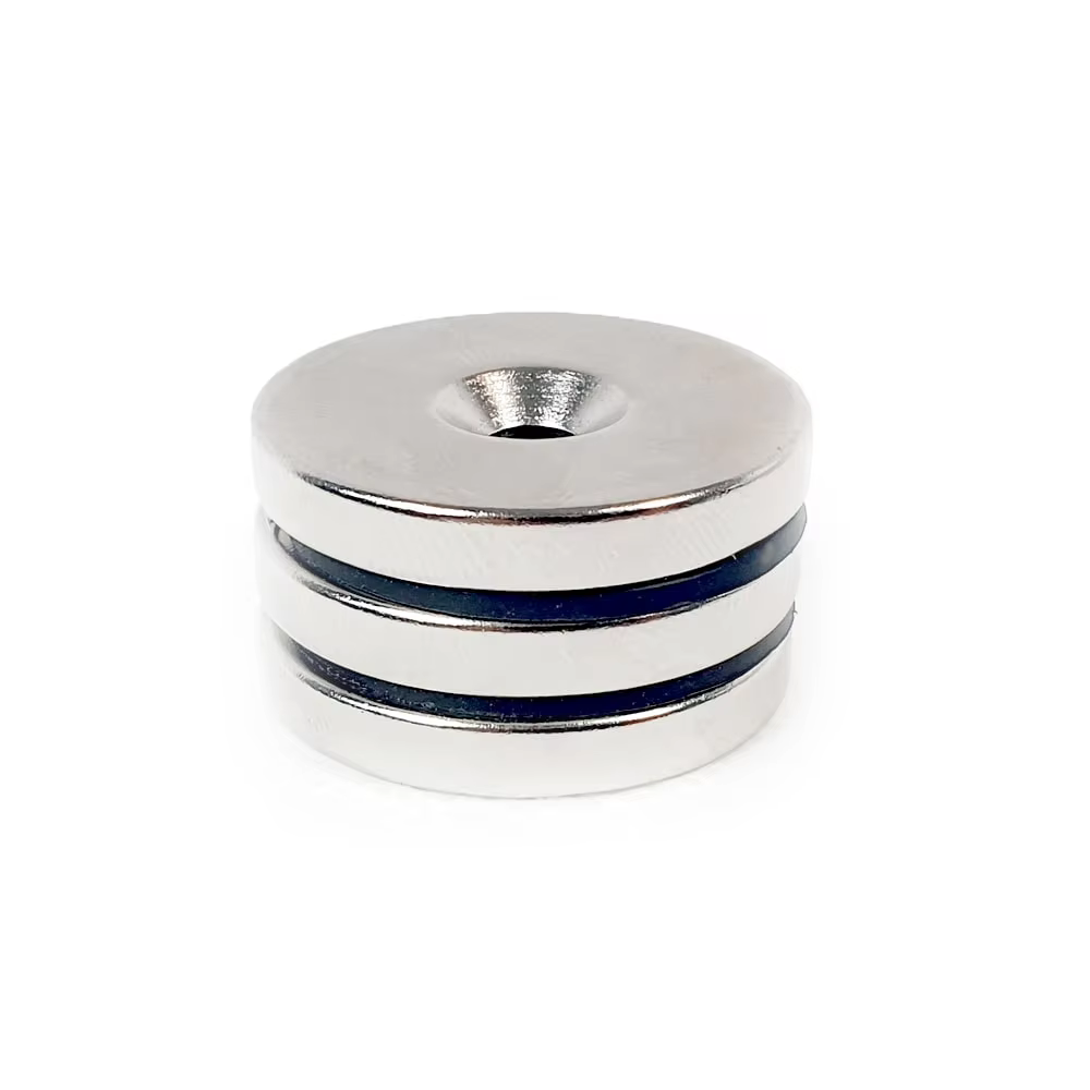 N35 N40 N45 N50 N52 Factory Custom Cheap Price Rare Earth Neodymium Countersunk Magnet with Hole