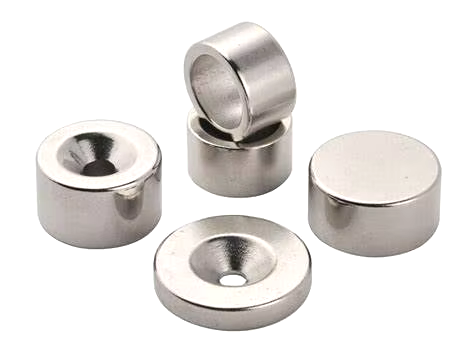 NdFeB Disc Magnet Sintered Neodymium Countersunk Magnet Permanent Strong Magnet With Hole N52