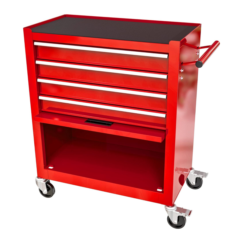 5 Drawer Rolling Tool Cart, Rolling Tool Box On Wheels, Lockable Home 