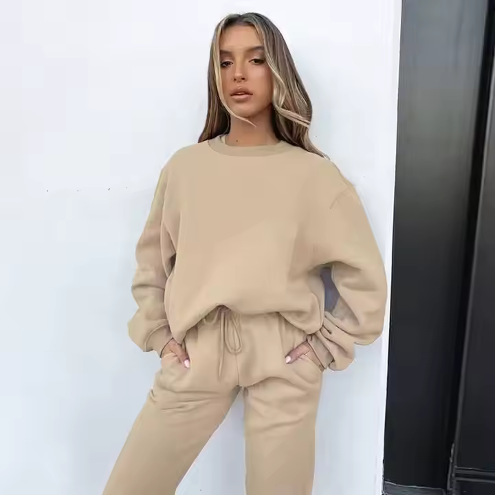 Women tracksuit sweatsuit hooded casual thickening set hoodies sweatshirt 2 pieces suits female clothing two piece sets