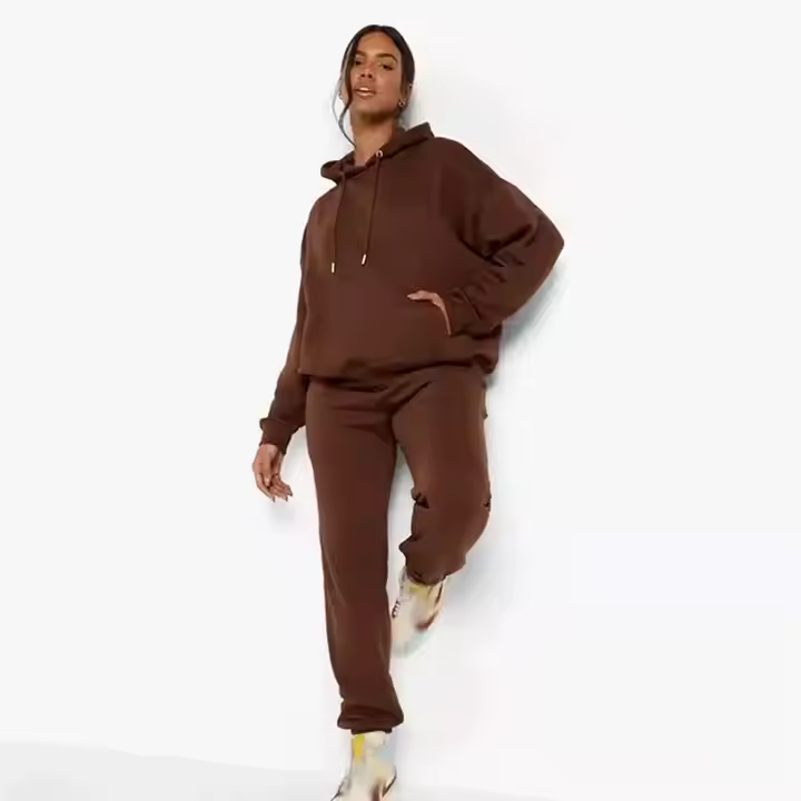 wholesale slim fit 100% cotton women tracksuits for jogging | Casual tracksuits for women with logo