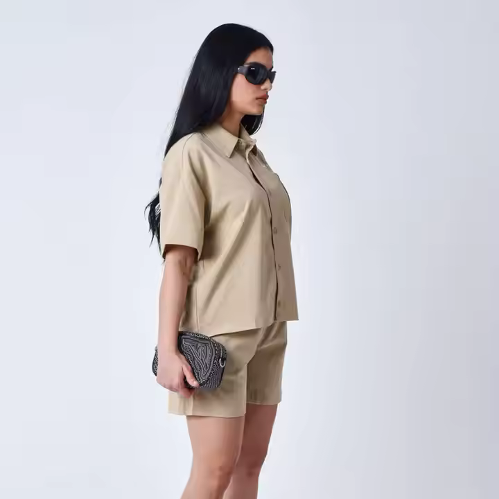 Wholesale Custom Two Piece Set Women With Label Logo Summer Tracksuit T-Shirt Customize Shorts Women's Tshirt and shorts sets