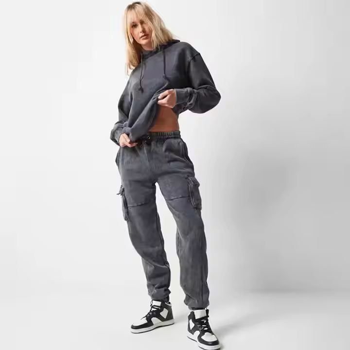 Fashion casual female drawstring pants set autumn two piece suit long sleeve hoodie set high quality slim fit women tracksuits