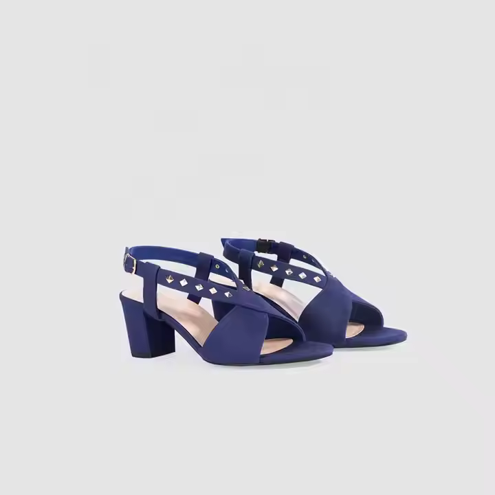 2022 Hot Trend Premium PU Leather Women's 12cm Heeled Sandal High Pointed Toe Pumps Satin Breathable Summer Appropriate OEM