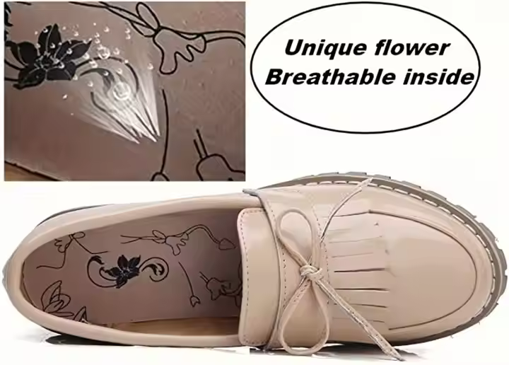 Competitive Price Superior Quality Casual Shoes Black/ Taupe/ Brown Fashion Shoe Lady 4.5Cm Heel Casual Loafer Shoes For Women
