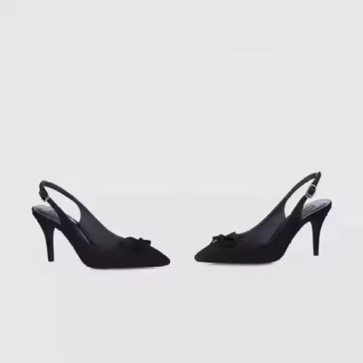 2022 New Summer Style! Women Premium PU Leather 7cm Heeled Sandal with Cute Bow Tie, OEM Available