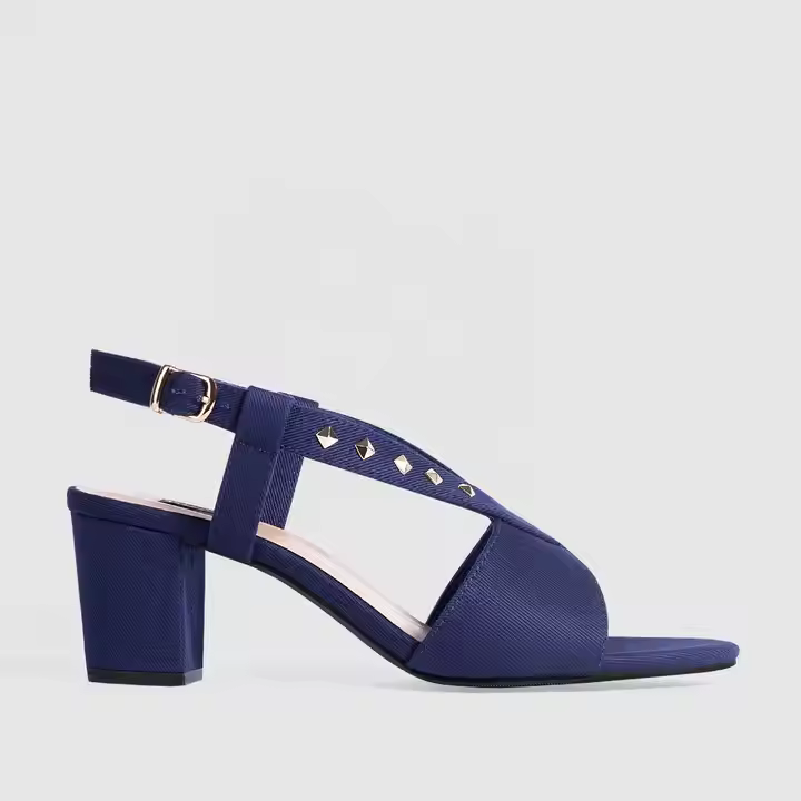 2022 Hot Trend Premium PU Leather Women's 12cm Heeled Sandal High Pointed Toe Pumps Satin Breathable Summer Appropriate OEM