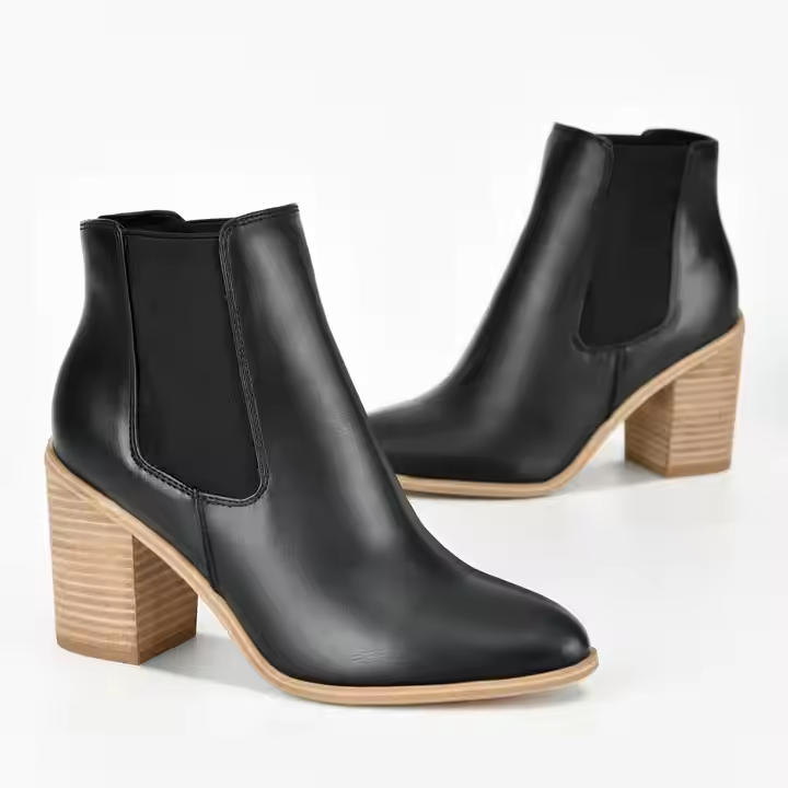2024 High Quality Lady Boot Wholesale Pointed Toe Ankle Women'S Autumn Boots Smooth And Chunky Heel Thigh High Boots Women