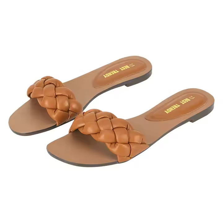 Factory Sale Hot Seller Sandals Women 2024 Yellow/ Tan/ White Women'S Fashion Shoes Sandals Beautiful Flat Sandals