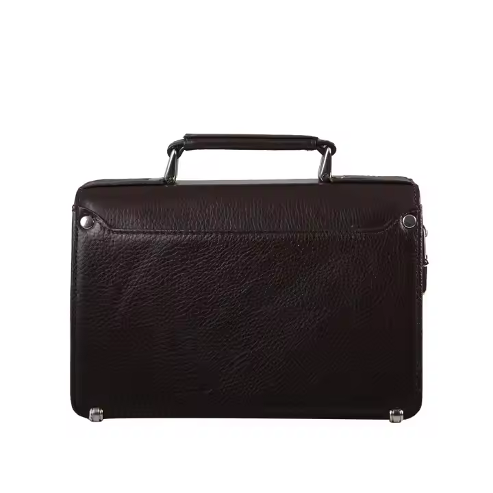Men Office Business Shoulder Bag Genuine Leather Executive Briefcase Luxury Laptop Bag Quality Leather Business Office Briefcase