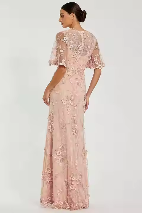 Attractive Elegant Dinner Prom Gown Lady Crystal Beads Hand Embroidered Party Long Dress Women Sexy Formal Evening Dresses