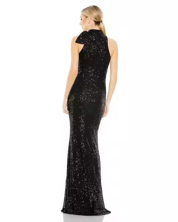 Elegant Aline Evening Party Ball Gown Luxury Beaded Sequins Cocktail Dress with Long Body Shape Luxury Style