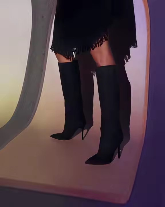 High Quality Ladies All-Season Genuine Leather Knee-High Shoes Insole Design Fashionable Over-the-Knee for Autumn Winter