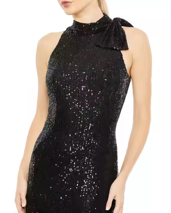 Elegant Aline Evening Party Ball Gown Luxury Beaded Sequins Cocktail Dress with Long Body Shape Luxury Style