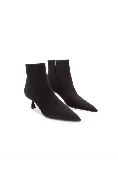 Italian Best Quality Genuine Leather Outdoor Ladies Ankle Boots Shoes High Heel All Season Summer Winter Directly Exported Italy