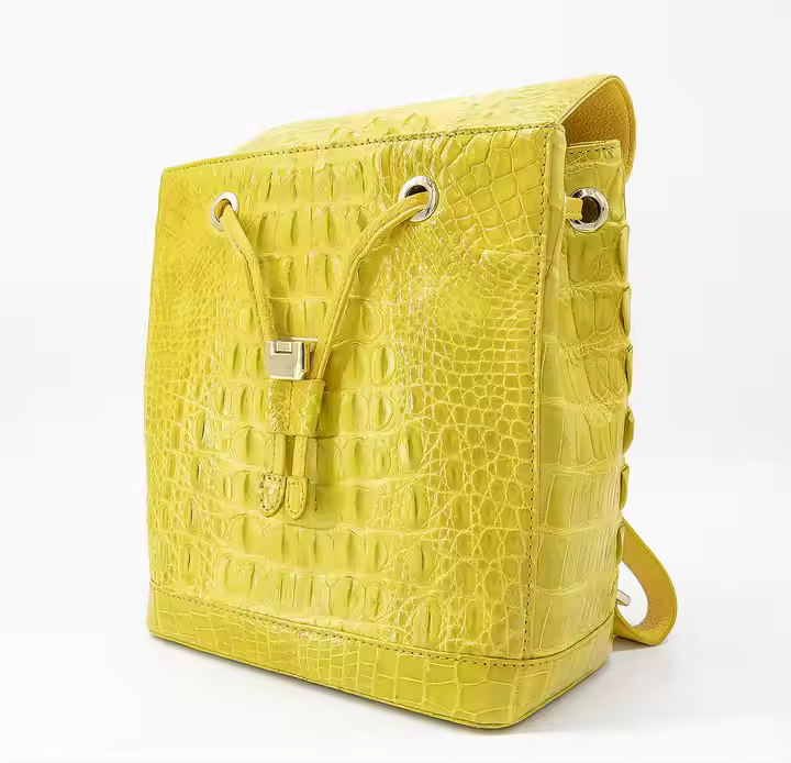 Luxury Genuine Crocodile Leather Backpack High Quality Custom Designer Women's Backpack Size L22 X W13 X H26.5cm Customized Bag