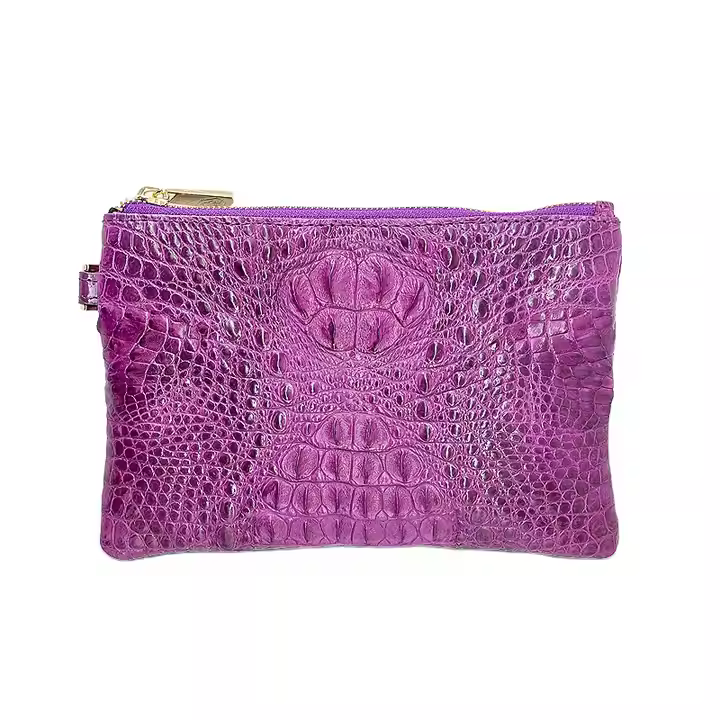 Croco Leather Purse Fashion Womens Purse Leather Wallet Long Ladies Clutch Bag Purse