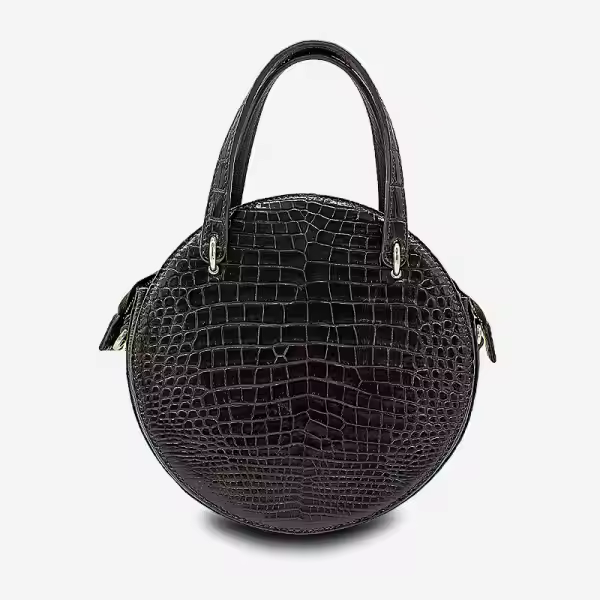 Premium Women's Fashion Handbag 100% Luxury Crocodile Skin Bucket Shape Leather Bag Made in Vietnam