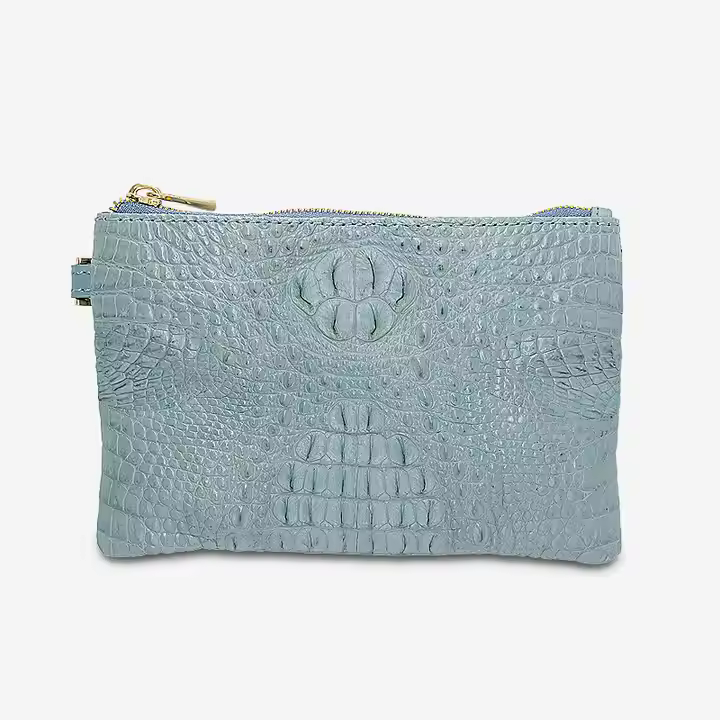 Croco Leather Purse Fashion Womens Purse Leather Wallet Long Ladies Clutch Bag Purse