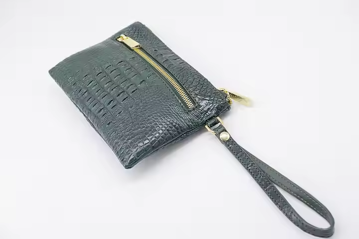 Croco Leather Purse Fashion Womens Purse Leather Wallet Long Ladies Clutch Bag Purse