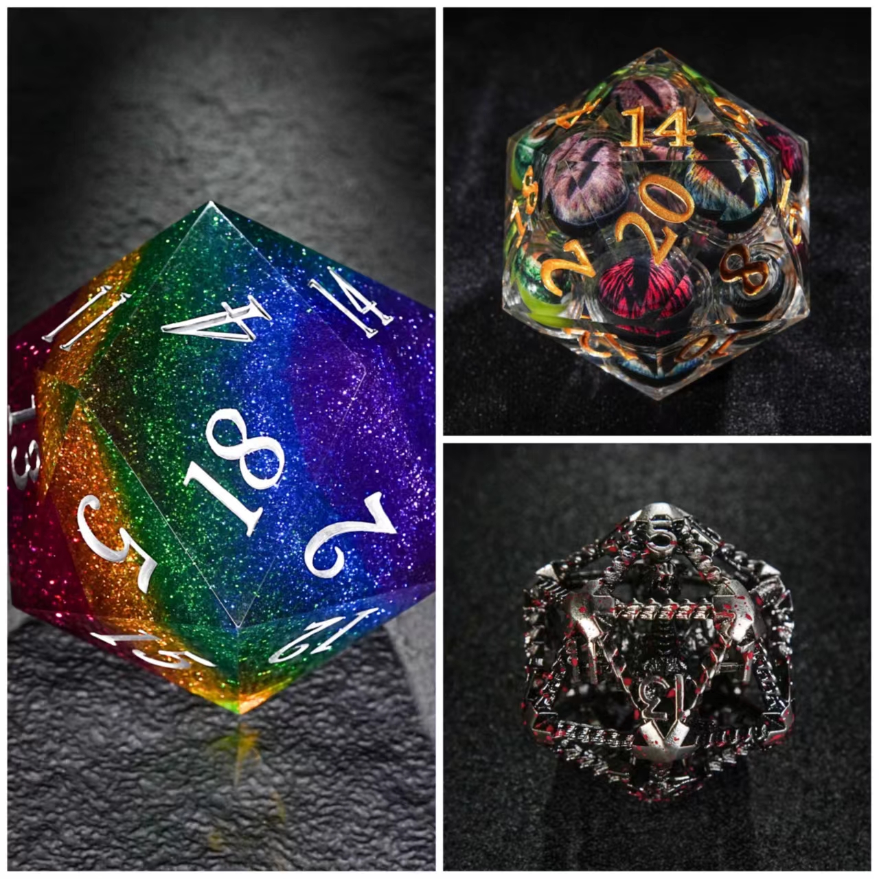 DND Giant twenty-sided dice, single D20 | Bear Dice