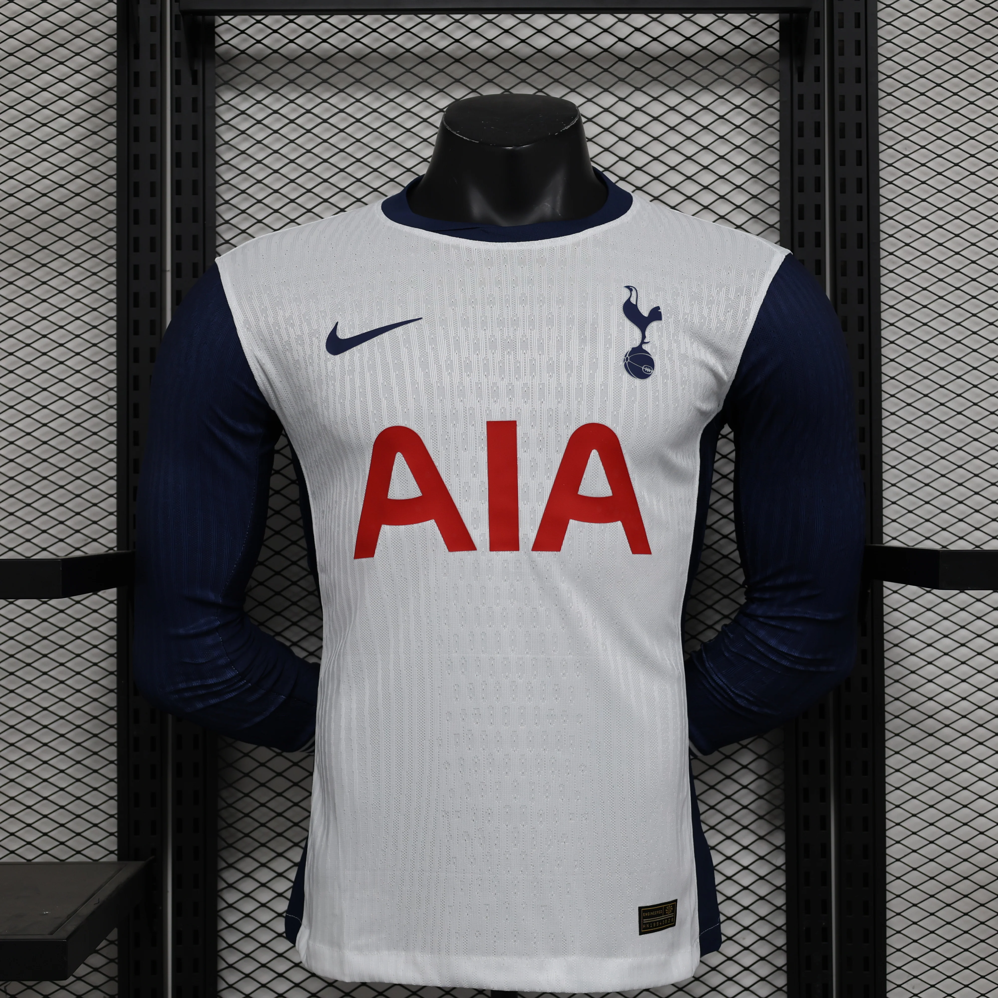 CAMISOLA MANGA LONGA DO TOTTENHAM 24/25 BRANCO E AZUL - VERSO PLAYER