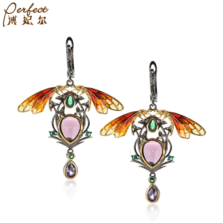 2023 New Fashion Hot Party Must Have real gold plated handmade 925 sterling silver luxury earrings