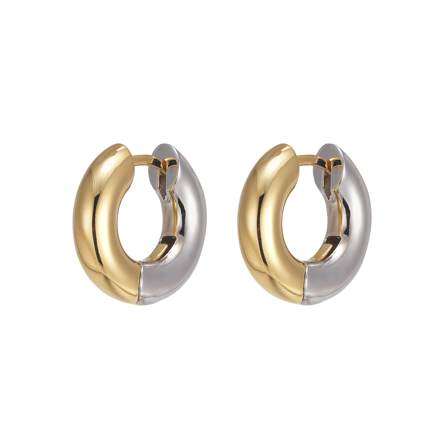 Hot New Product Simple Graceful Statement Women 18K Gold Vintage Metal Brass Earrings