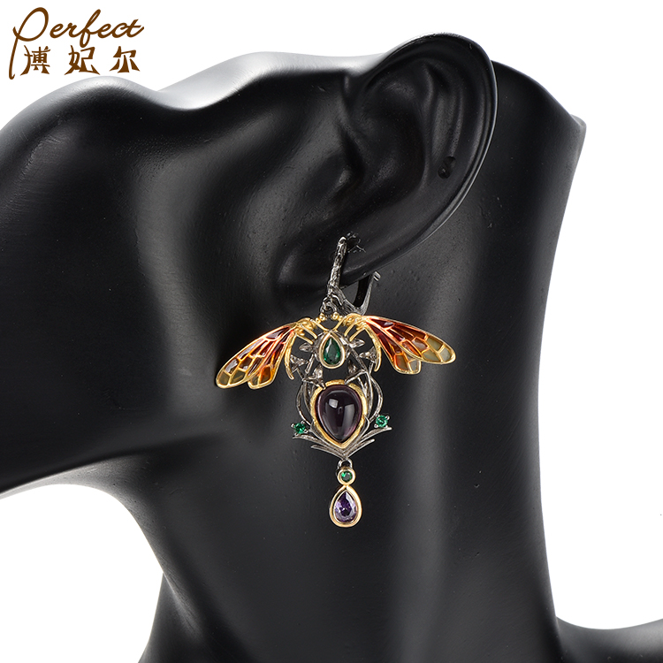 2023 New Fashion Hot Party Must Have real gold plated handmade 925 sterling silver luxury earrings