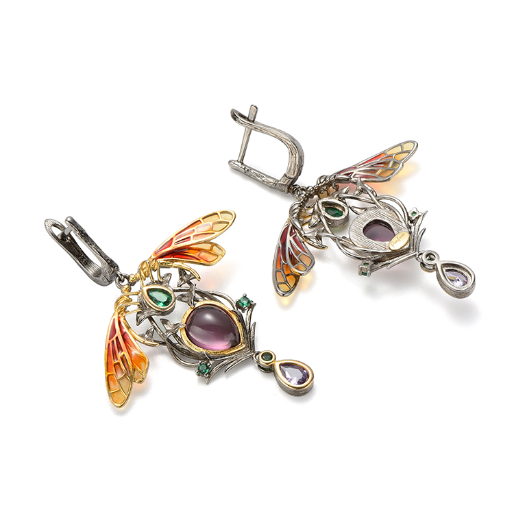 2023 New Fashion Hot Party Must Have real gold plated handmade 925 sterling silver luxury earrings