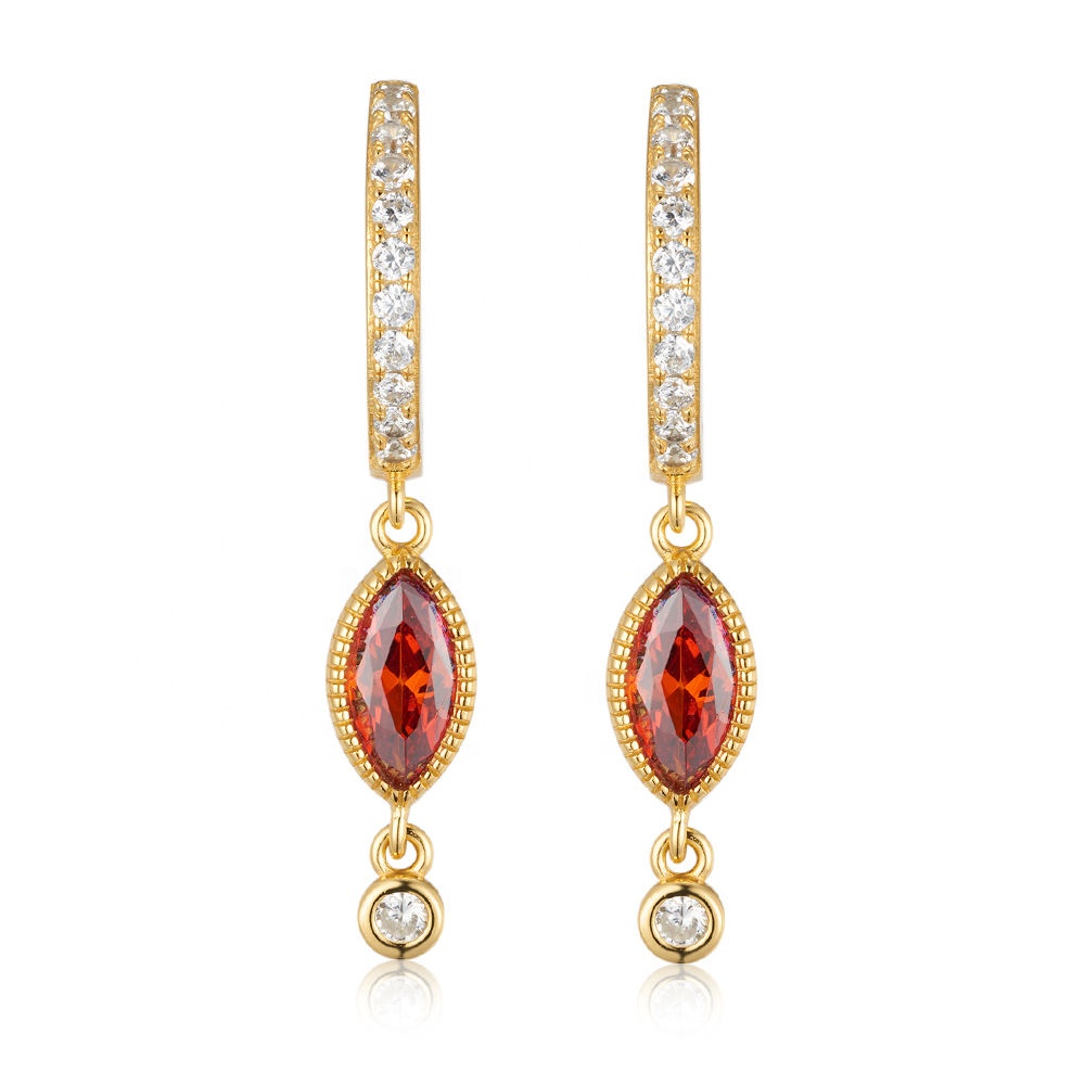 Wholesale Fashion Jewellery Zircon Women Fine Jewelry Stud Sliver Earrings